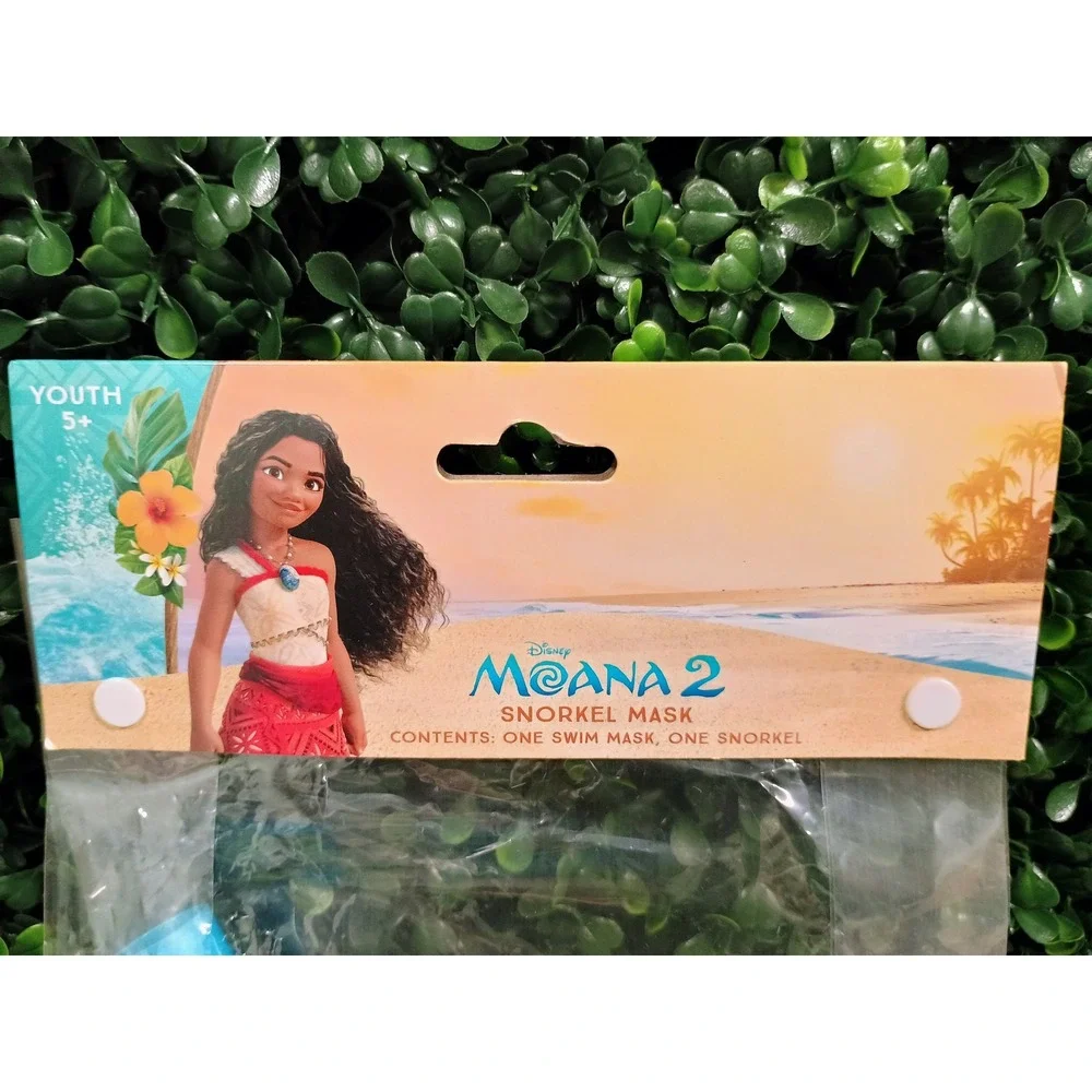Disney Moana 2 Youth‎ Swim Mask Goggles and Snorkel Set Beach Pool Water Ages 5+